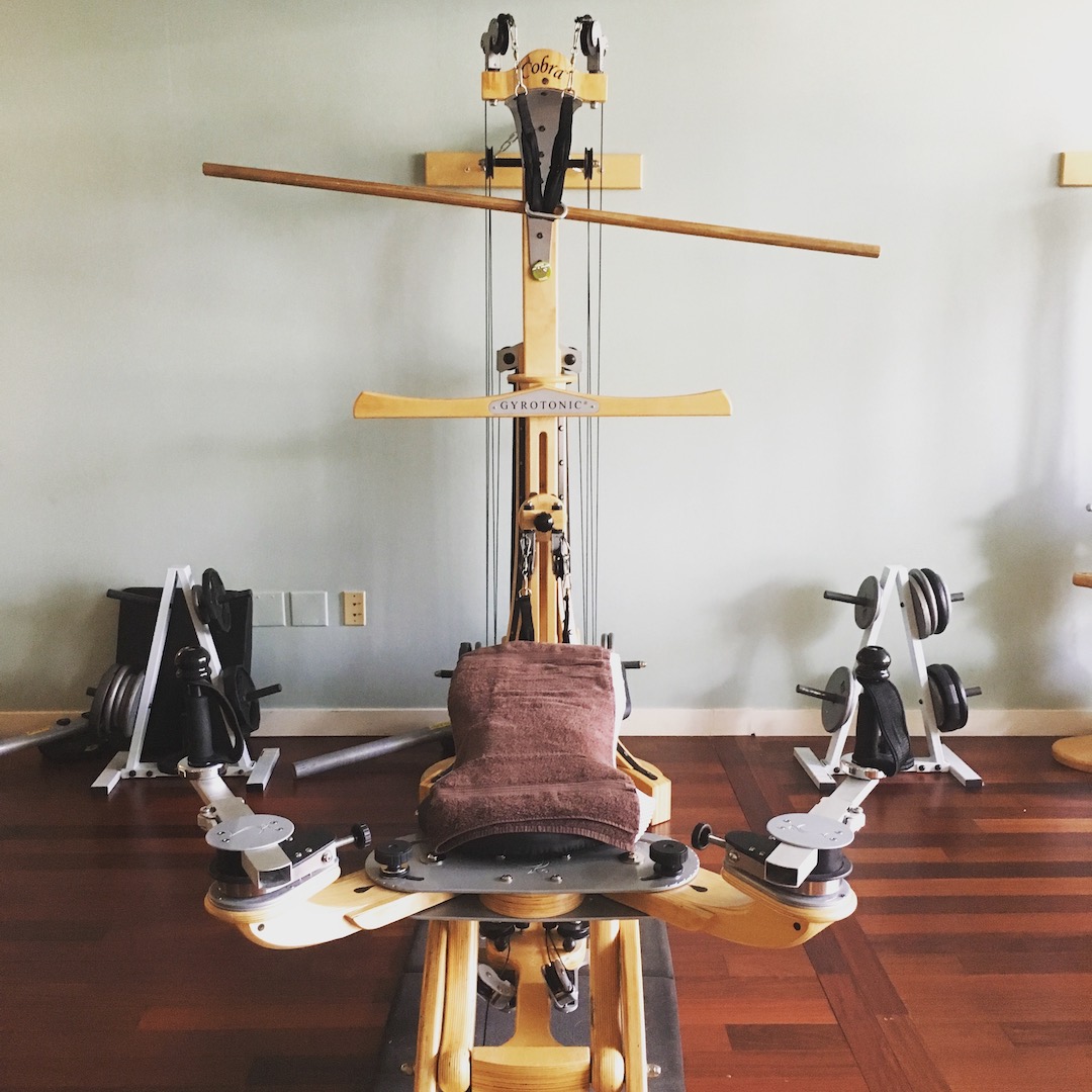 A Gyrotonic Pully Tower machine