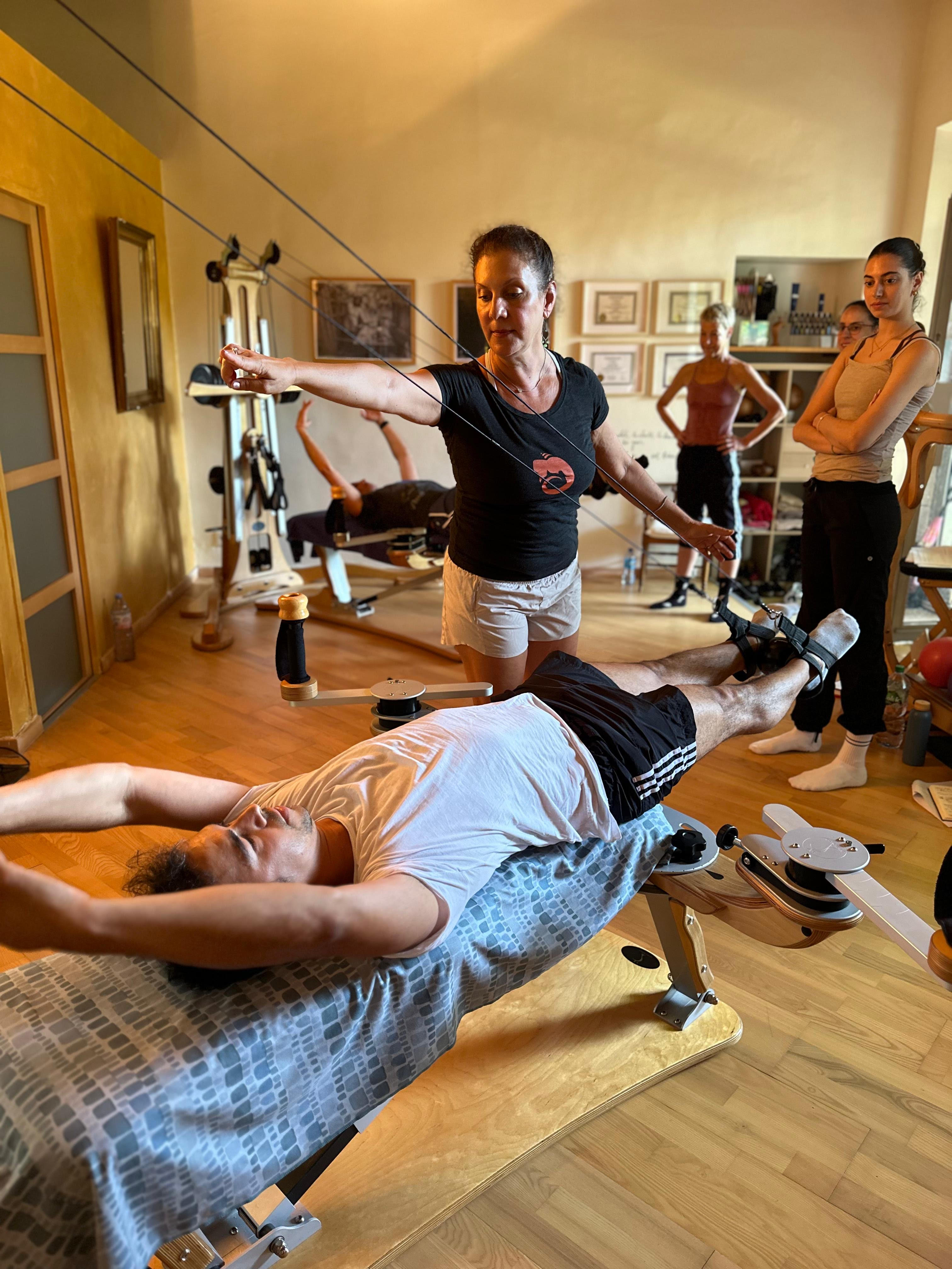 Adrianna Thompson teaching Gyrotonic class