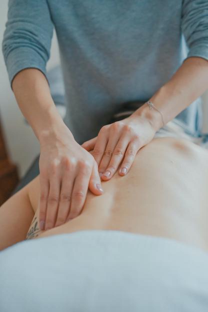 Hand and back massage